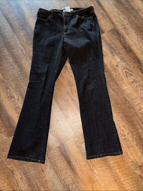 Faded GloryDark Blue/ Black Flare Jeans for Women